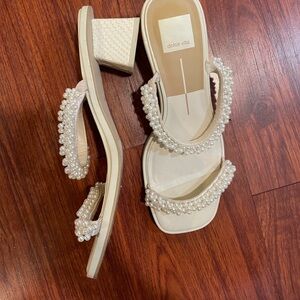 Dolce Vita River Pearl Heels Vanilla